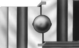 Three types of four point contact ball slewing bearing 3種類の4ポイントコンタクトボールスリーウィングベアリング