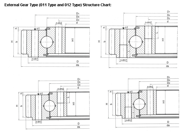 シングルローボールスリーウィングベアリングの構造