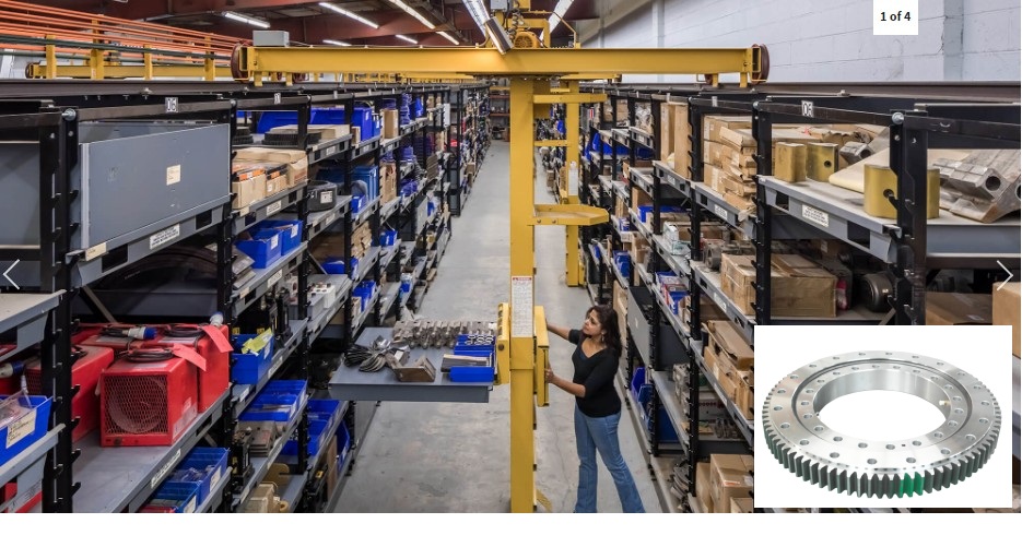 ミドルサイズ4ポイントコンタクト倉庫ストックピッカーのためのボールスリーウィングリングベアリング